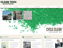Tablet Screenshot of cleantechrecycling.com
